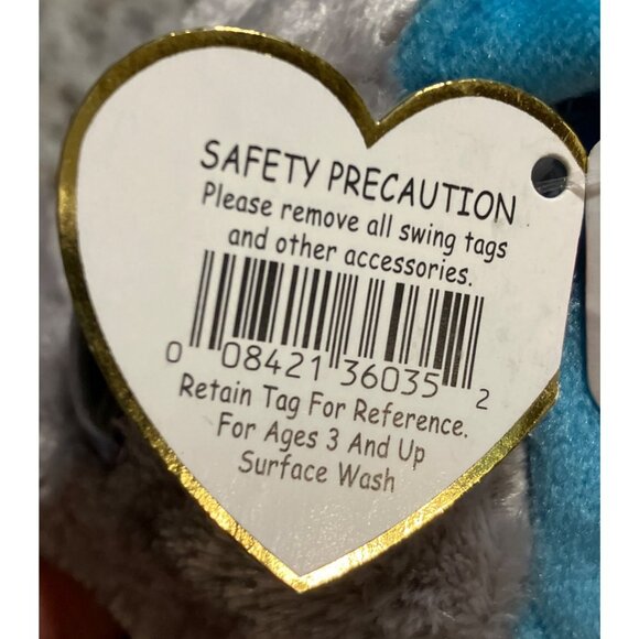 Ty Beanie Boos Peanut The Elephant Plush Toy 6 Inch - Picture 6 of 14